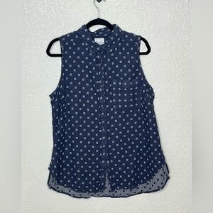 Columbia Button Down Tank Top Sz1X